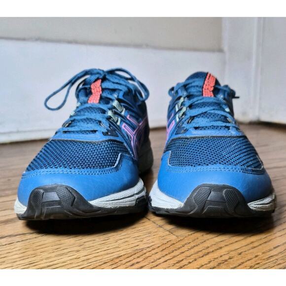 ASICS Gel Venture 8 Womens Sz 8 Deep Sea Teal/Blazing Coral Trail Running Shoes - Picture 6 of 8